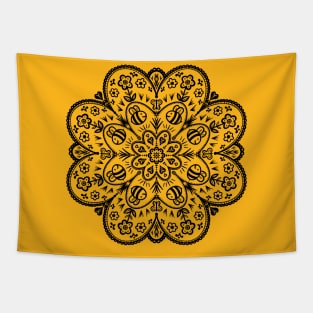 Bee Mandala Tapestry