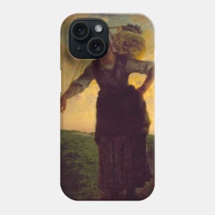 A Norman Milkmaid at Greville by Jean-Francois Millet Phone Case