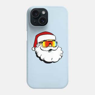 Santa Claus wearing cool skiing sunglasses Phone Case