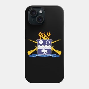 17th Infantry Regiment w Br - Ribbon Phone Case