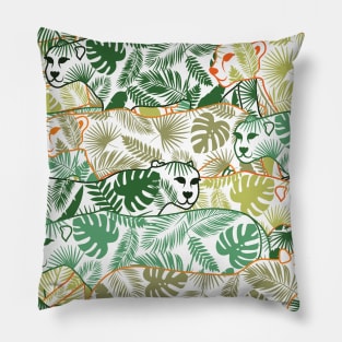 Tropical Leopards Pillow