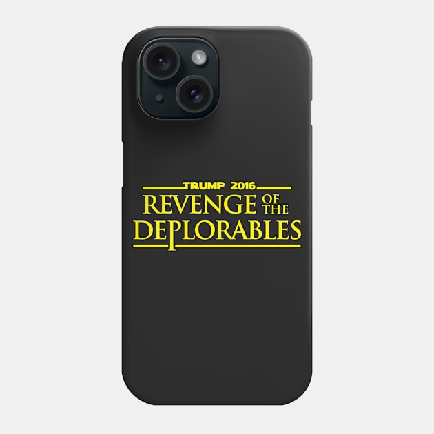 Revenge Of The Deplorables Trump 2016 Phone Case by dumbshirts