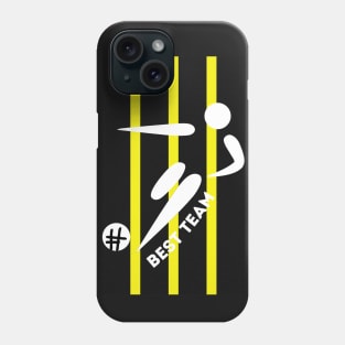 Yellow Black BEST TEAM - Football Player Phone Case