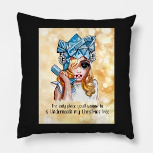 Lady Xmas Pillow