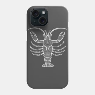 Crayfish or Crawdad - hand drawn detailed animal design Phone Case