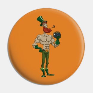 Sporty Leprechaun Gold Pot Pin