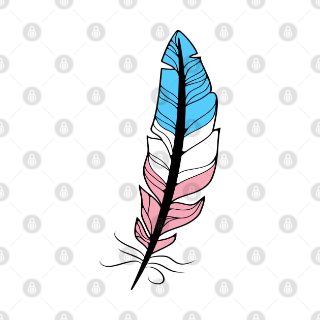 Trans Feather by Pridish