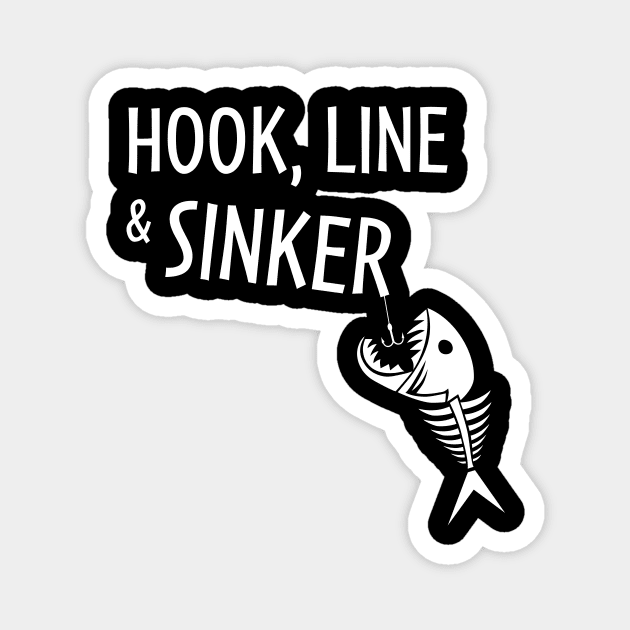 Hook, Line and Sinker Magnet by HelenDesigns