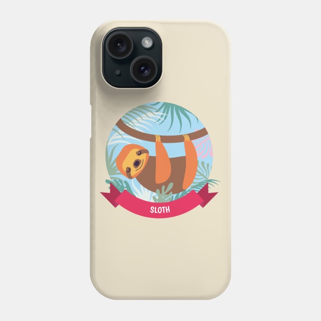 Cute Sloth Phone Case by TomCage