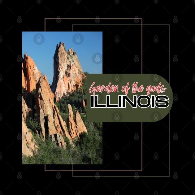 Garden of the gods, Illinois by TeeText