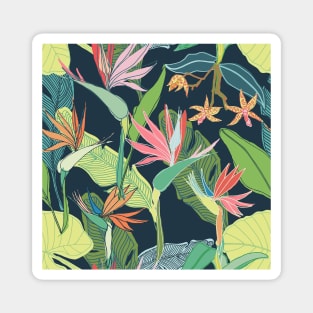 Tropical Bird of Paradise Magnet