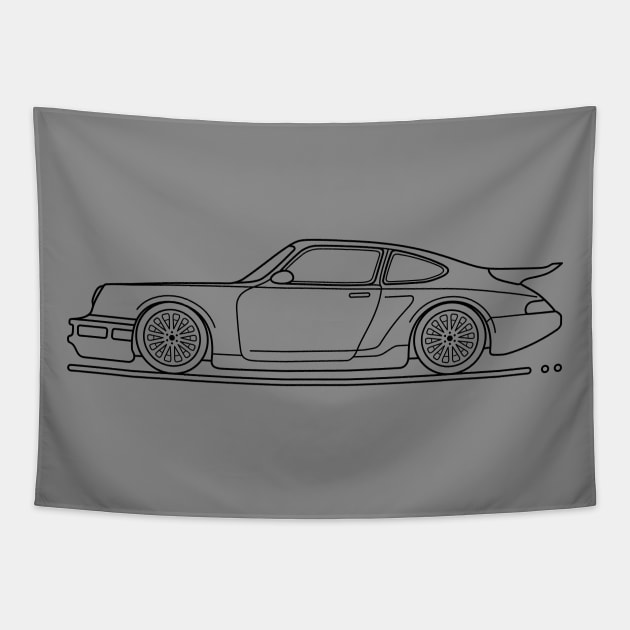 Retro Car 964 b Tapestry by garistipis