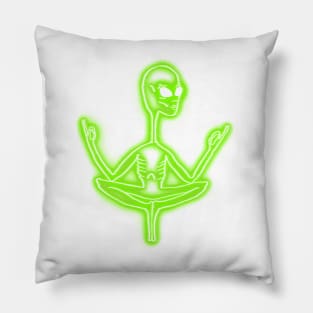 Alien meditation Pillow