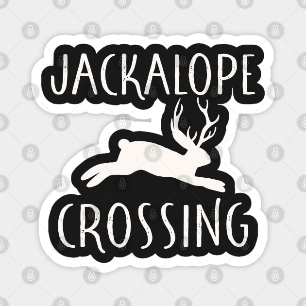 jackalope crossing light Magnet by goblinbabe