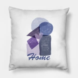 Home abstract art shapes, inspirational meanings Pillow