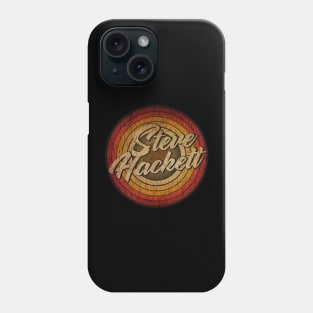 arjunthemaniac, circle retro faded Steve Hackett Phone Case