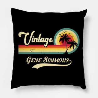 Summer vintage gene simmons Pillow