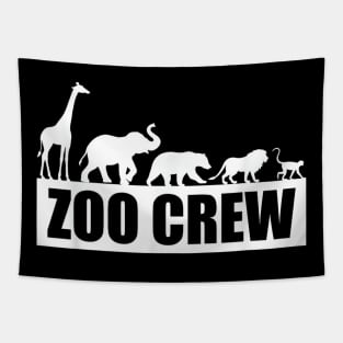 Zoo Crew - Funny Zoo - Birthday Party - Animal Watching Trip Kids Tapestry