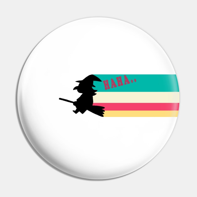 Funny Witch Pin by Design Knight