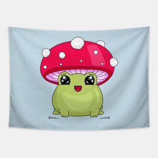 Frog and mushroom Tapestry