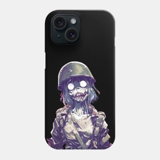 Spooky zombie soldier Phone Case