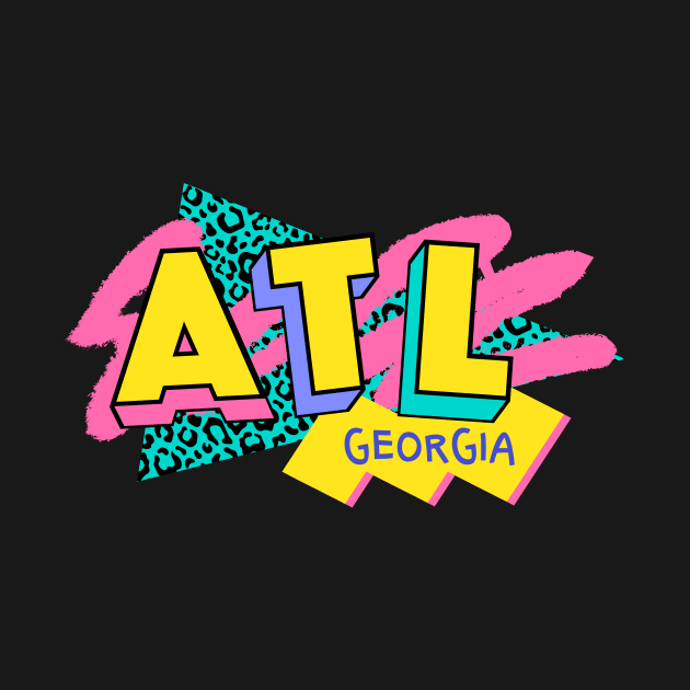 Atlanta, Georgia Retro 90s Logo by SLAG_Creative