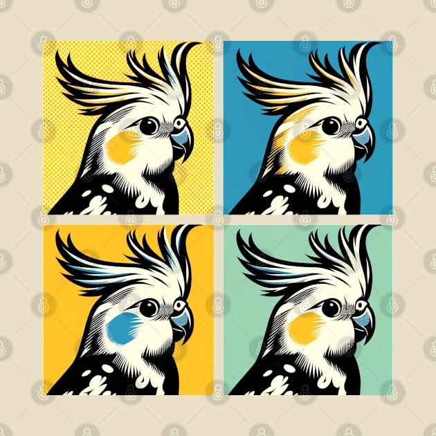 Pop Cockatiel Art - Cool Birds by PawPopArt