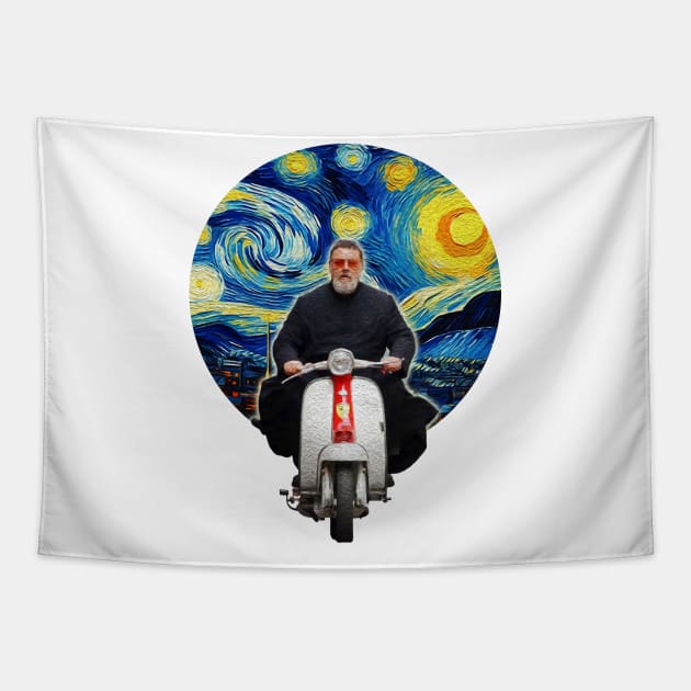 Exorcis Vespa Van Gogh Hdtgm Tapestry by OliverIsis33