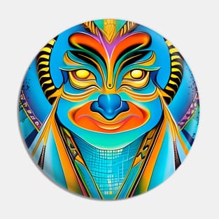 New World Gods (16) - Mesoamerican Inspired Psychedelic Art Pin