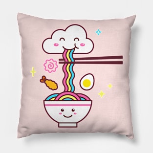 Kawaii Ramen Rainbow Pillow