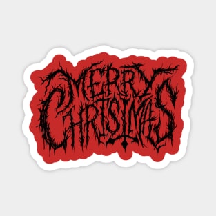 Death Metal Merry Christmas Magnet