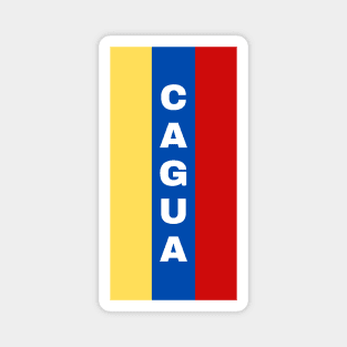 Cagua City in Venezuelan Flag Colors Vertical Magnet