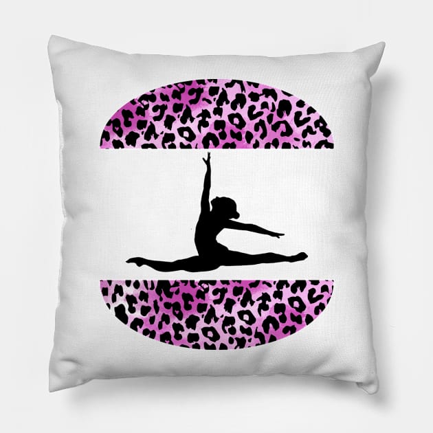 Gymnastic girl Pillow by RosaliArt