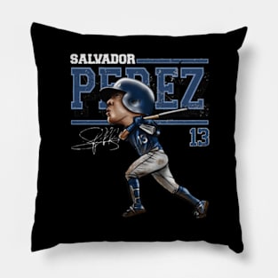 Salvador Perez Kansas City Cartoon Pillow