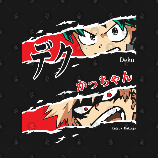 Deku X Bakugo Anime Fanart by Planet of Tees