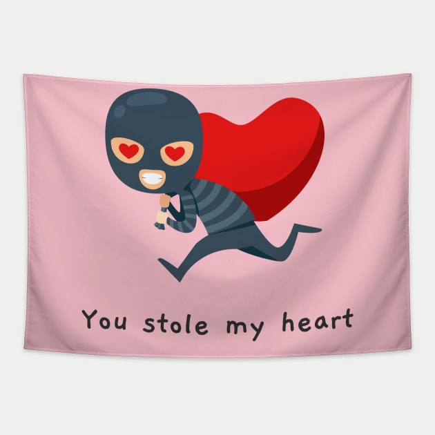 You Stole My Heart Tapestry by AttireCafe