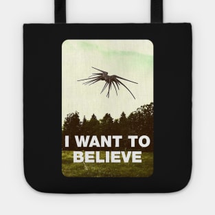 I Want to Belive - UFO - Black - Sci-Fi Tote