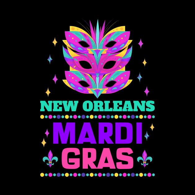 New Orleans Carnival Beads And Blings Party 2022 Mardi Gras by jodotodesign