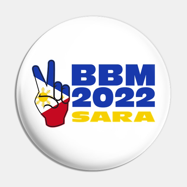 BBM 2022 Bongbong Marcos Sara Philippines Flag Pin by Jas-Kei Designs