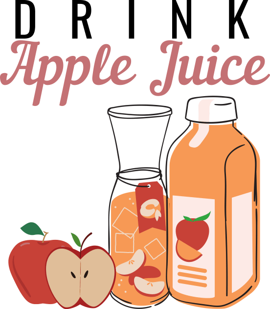 Drink Apple Juice Kids T-Shirt by NatureGlow