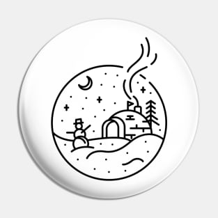 Christmas Snow Pin