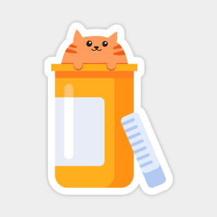 Antidepressant Cat Pill Bottle Mental Health Matters Magnet