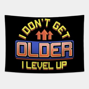 I Don't Get Older I Level Up Gamer Birthday Gaming Tapestry