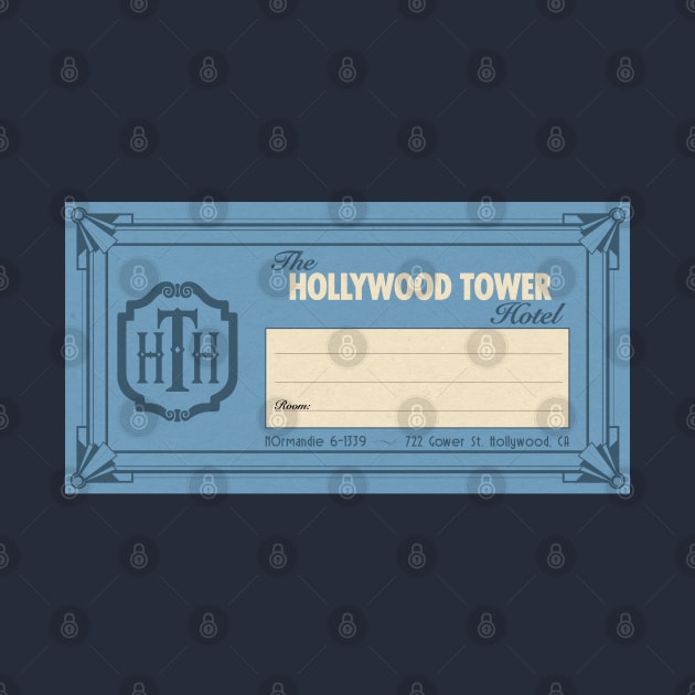 Hollywood Tower Hotel Luggage Sticker by NicksProps