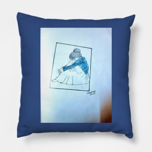 Alone girl Pillow