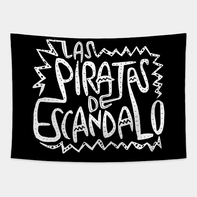 Las Piratas de Escandalo Tapestry by badlydrawnbabe