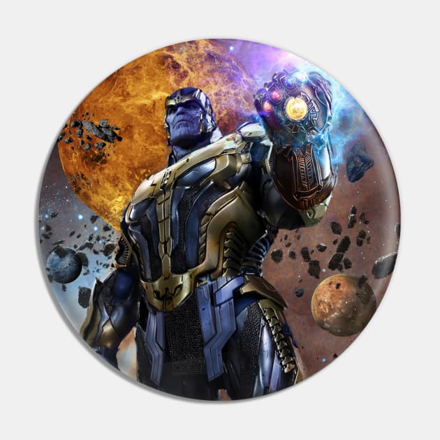 Thanos the Mad Titan Pin by uncannyknack