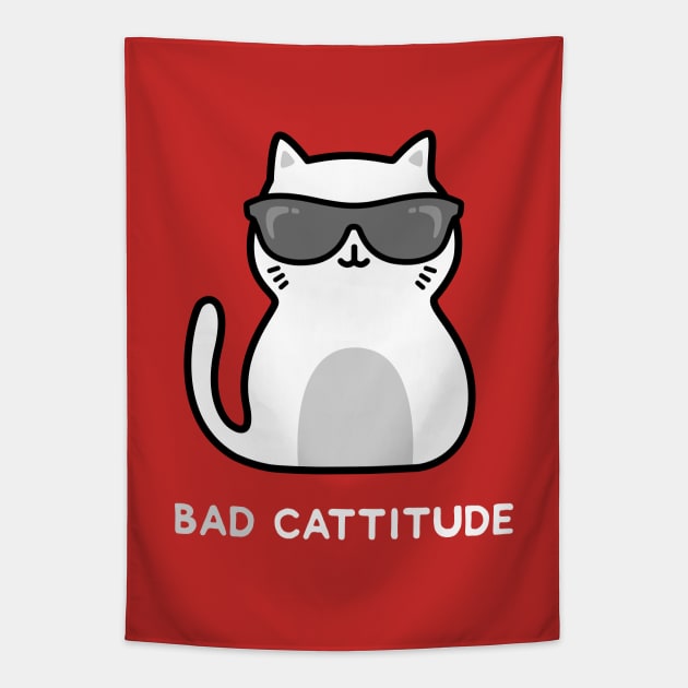 Bad Cattitude - Cat Tapestry by blushingcrow