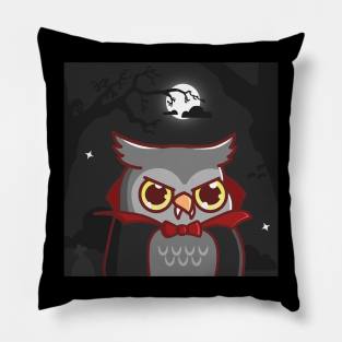 Vampire Owl Pillow