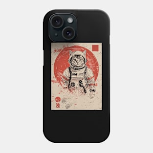 Vintage Cat Astronaut Phone Case